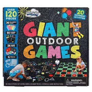 NWT ArtSkills Giant Outdoor Games, 20 Activities